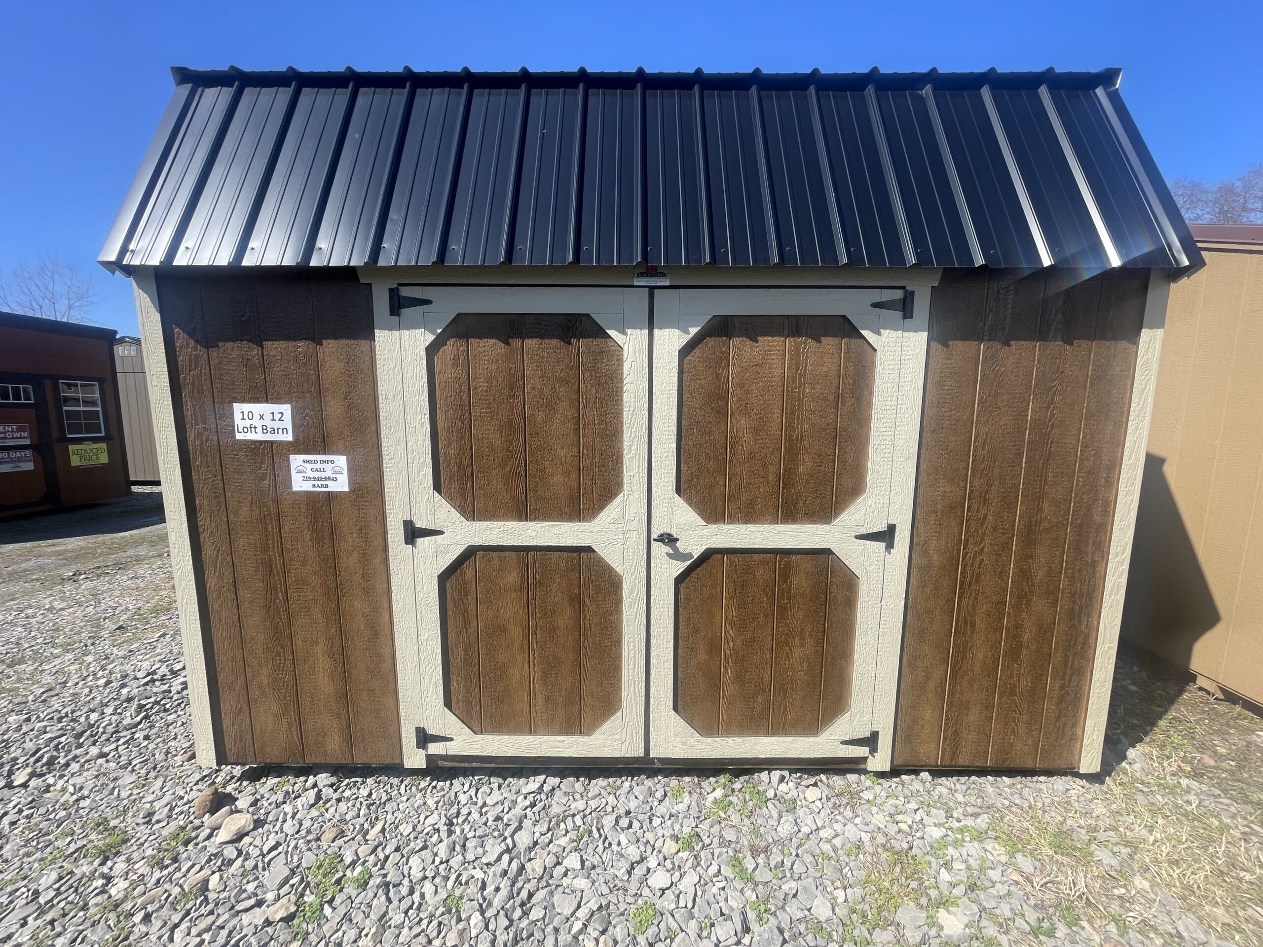 10X12 Side Lofted Barn 2 Scaled - Sturdi-Built Sheds