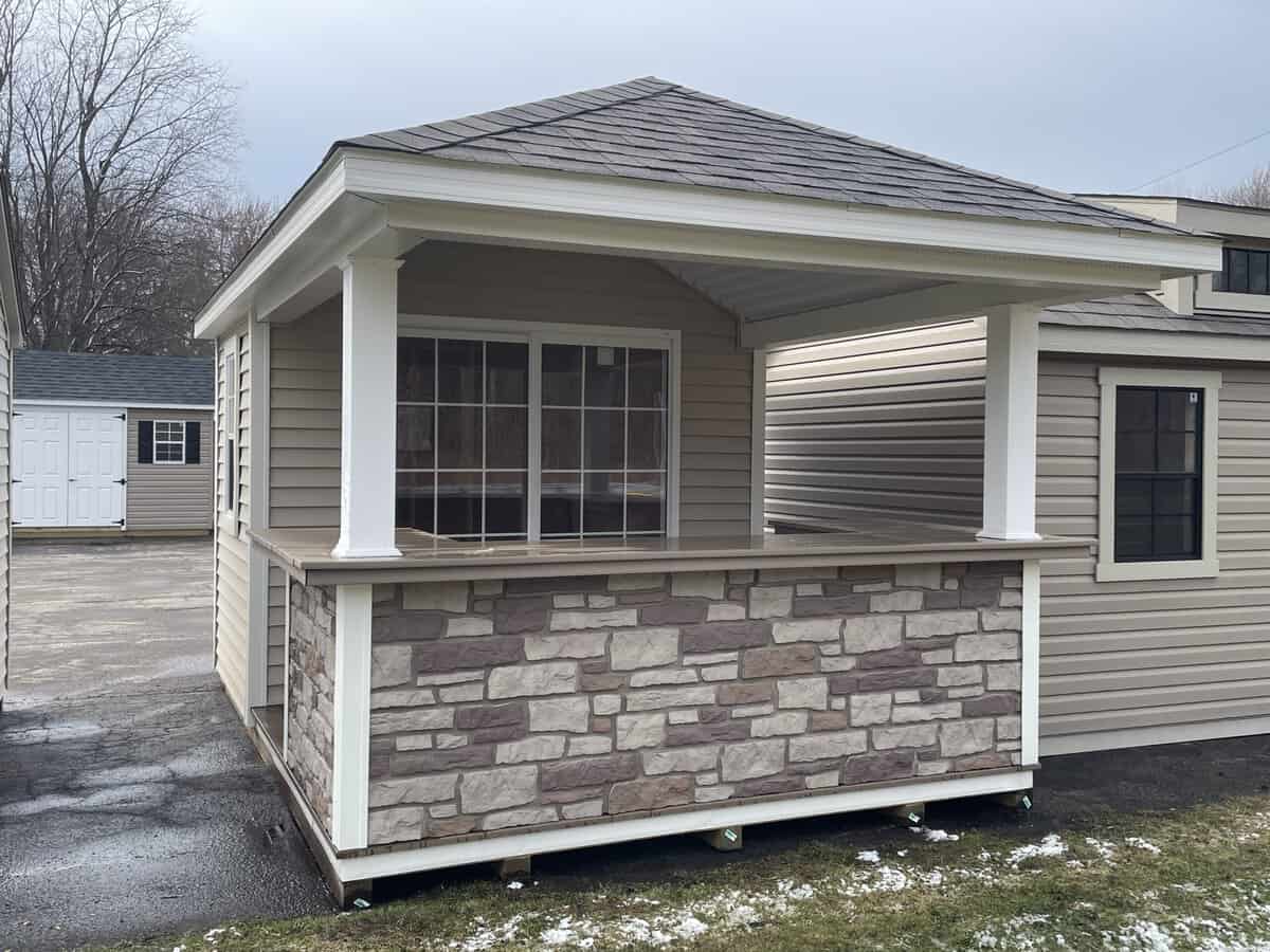 10X14 Fr Pool House 1 Scaled - Sturdi-Built Sheds