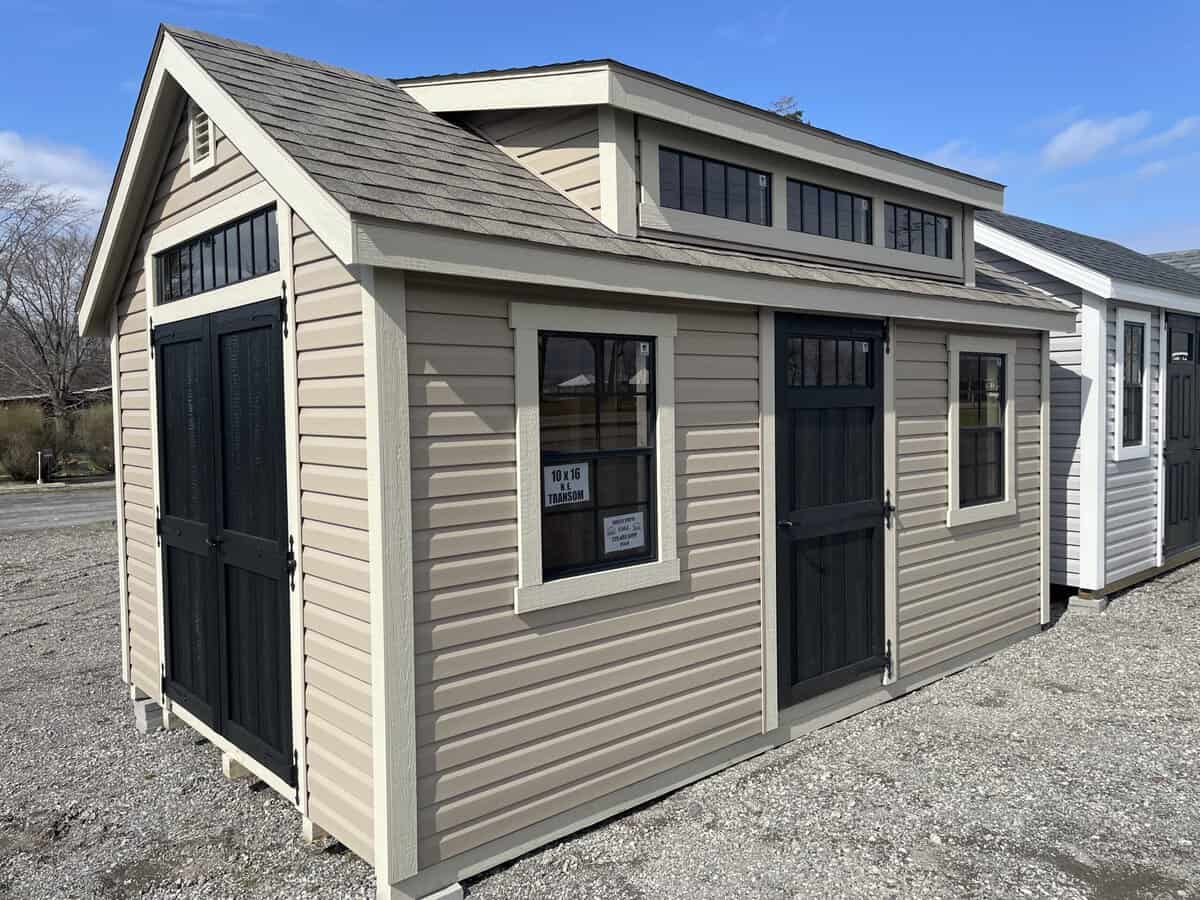 10X16 Ne Classic Transom 16 Scaled - Sturdi-Built Sheds