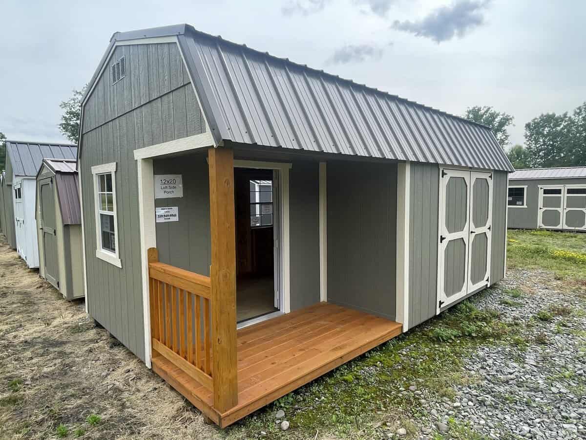 12X20 Lofted Side Porch 5 Scaled - Sturdi-Built Sheds