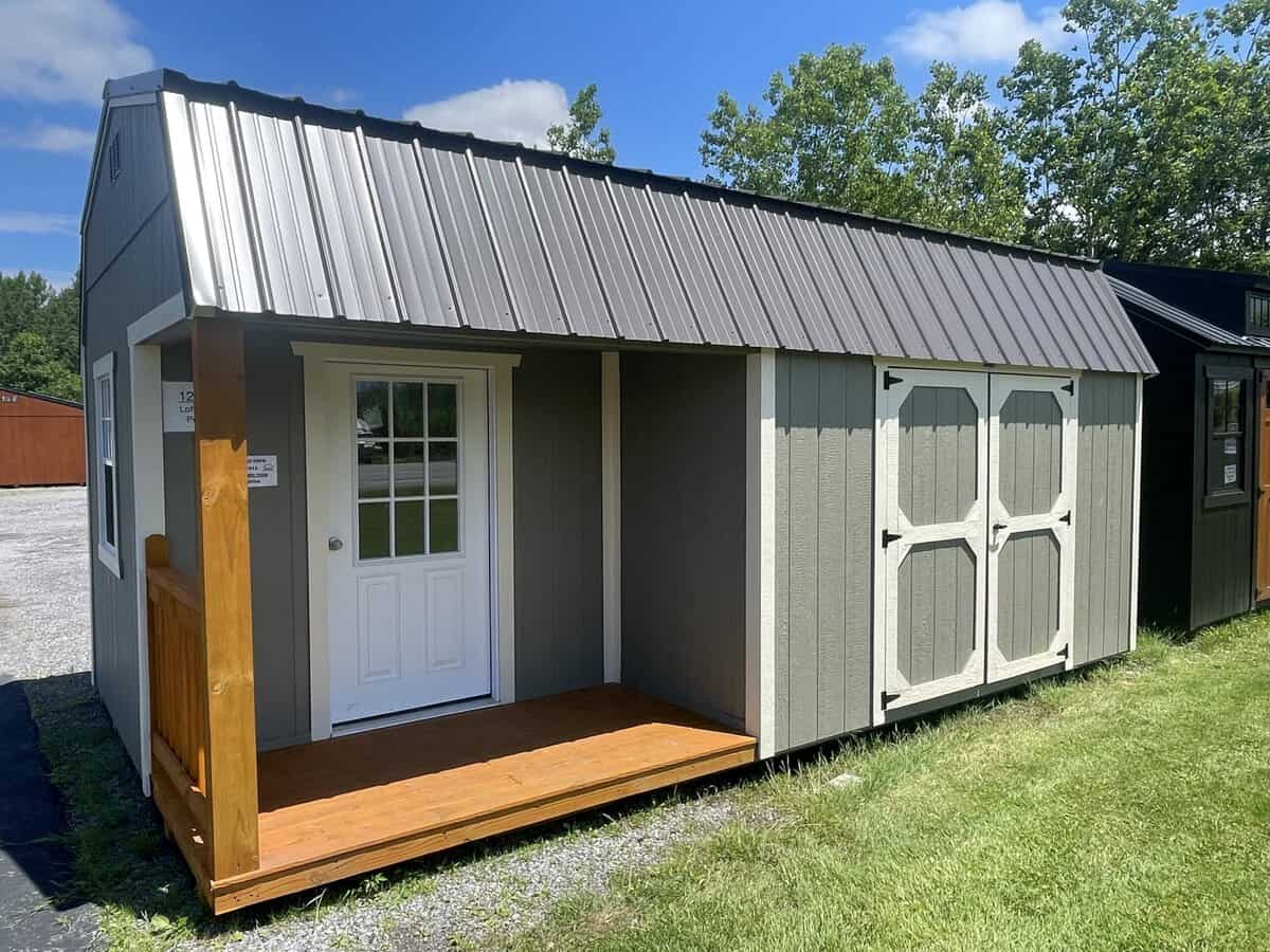 12X20 Lofted Side Porch 6 Scaled - Sturdi-Built Sheds