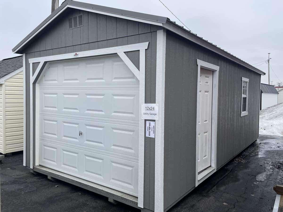 12X24 Utility Garage 1 Scaled - Sturdi-Built Sheds