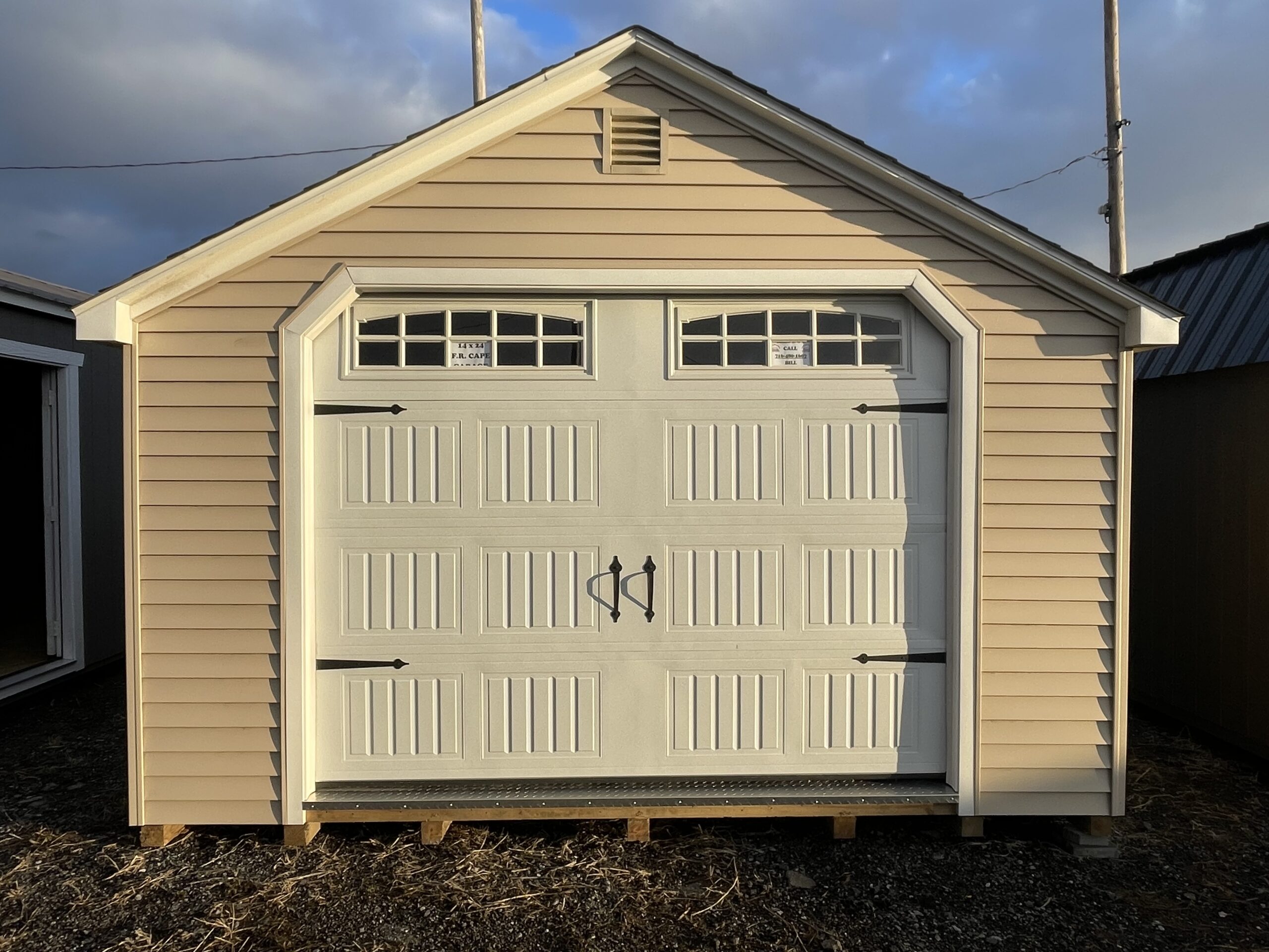 14X24 Fr Cape Garage 1 Scaled - Sturdi-Built Sheds
