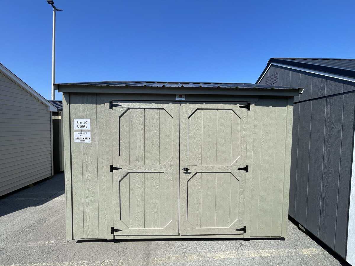8X10 Utility 3 4 Scaled - Sturdi-Built Sheds