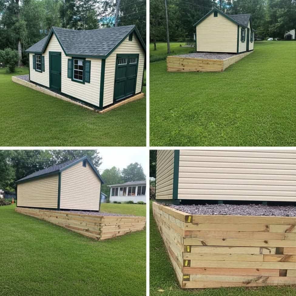 Shed Stone Pad And Retaining Wall - Sturdi-Built Sheds Shed Stone Pad